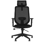 Кресло руководителя Бюрократ MC-511N-H черный Elastic-102 сетка/ткань крестов. пластик, фото3