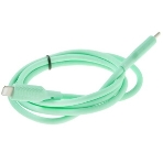 Кабель QUMO, MFI С94, Type-C на MFI Apple 8 pin, силиконовый, 1м, 2,22A, 9V, 20W, PD (зеленый), фото3