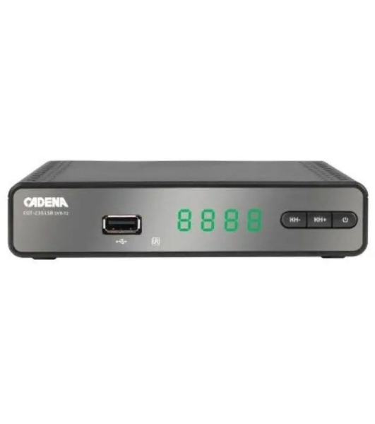 Приставка для цифрового ТВ Cadena CDT-2351SB черный, DVB-T2, DVB-T, HDMI, USB 2.0