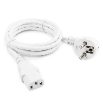 Кабель питания Cablexpert PC-186W Schuko-C13, 3x0.5мм2, 6A, с заземлением, 1.8м, белый, пакет, фото2