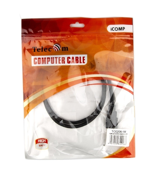 Кабель VCOM/TELECOM HDMI-19M -- MicroHDMI-19M ver 2.0+3D/Ethernet,1m Telecom TCG206-1M