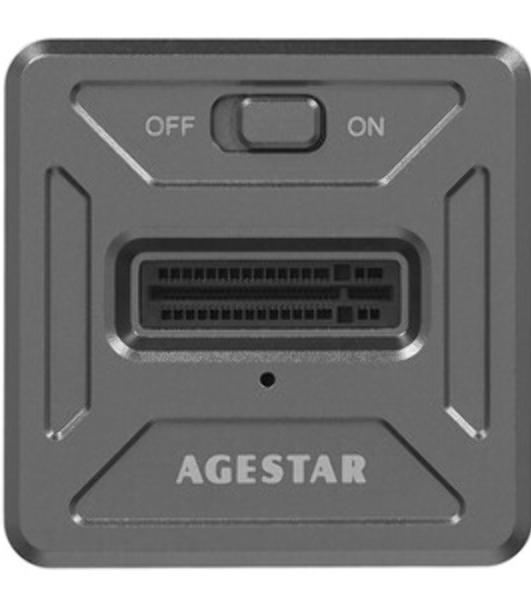 Док Станция SSD M.2 NVME AgeStar 31CBNV1C (GRAY) серый
