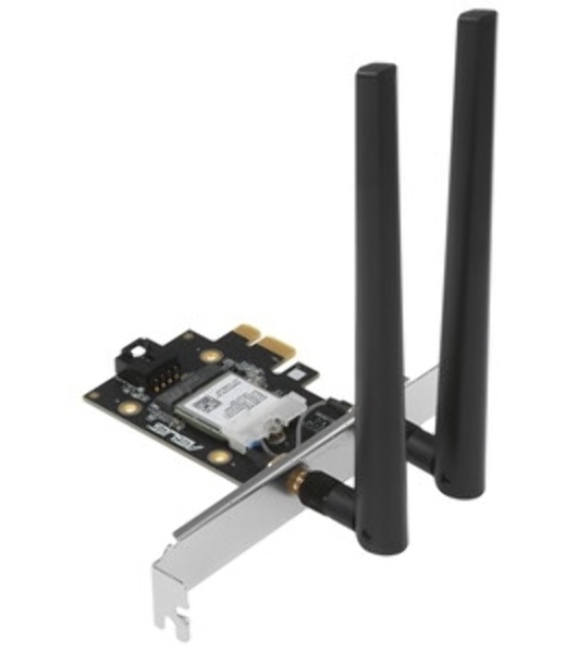 Сетевой адаптер ASUS PCE-BE6500 WiFi 7 Bluetooth 5.4 2882+2882+688Mbps 6GHz/5GHz/2.4GHz 