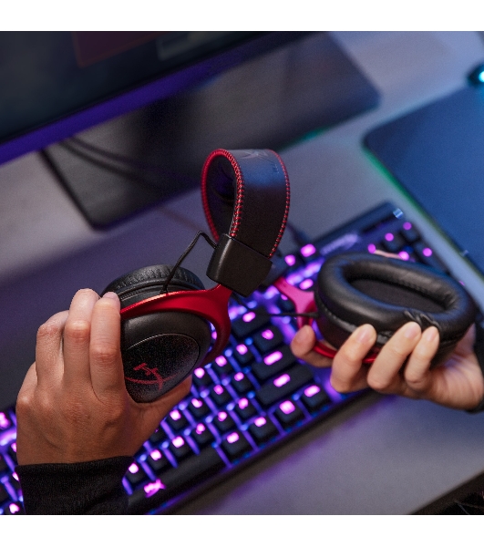 Гарнитура HyperX Cloud II красный, проводная, совместимость с консолями