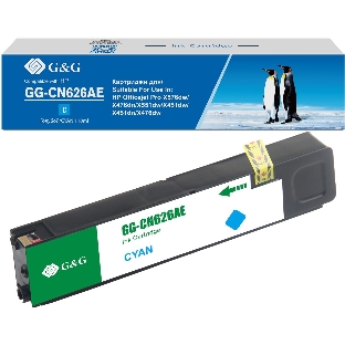Картридж струйный G&G GG-CN626AE голубой (110мл) для HP Officejet Pro X576dw/X476dn/X551dw/X451dw