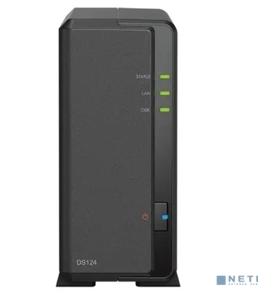 СХД SYNOLOGY настольное исполнение 1BAY NO HDD DS124