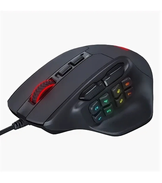 Мышь проводная REDRAGON Aatrox черный, 12400 dpi, USB, кнопки - 15