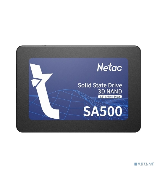 Накопитель SSD Netac SA500, 960Gb, SATA III, 2.5', R/W 530/475