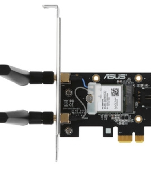 Сетевой адаптер ASUS PCE-BE6500 WiFi 7 Bluetooth 5.4 2882+2882+688Mbps 6GHz/5GHz/2.4GHz 