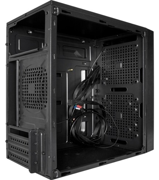 Компьютерный корпус Minitower ExeGate BAA-403U2-AAA350 (mATX, БП AAA350 с вент. 8см, 1*USB/2*USB 3.0, HD Audio, черный)