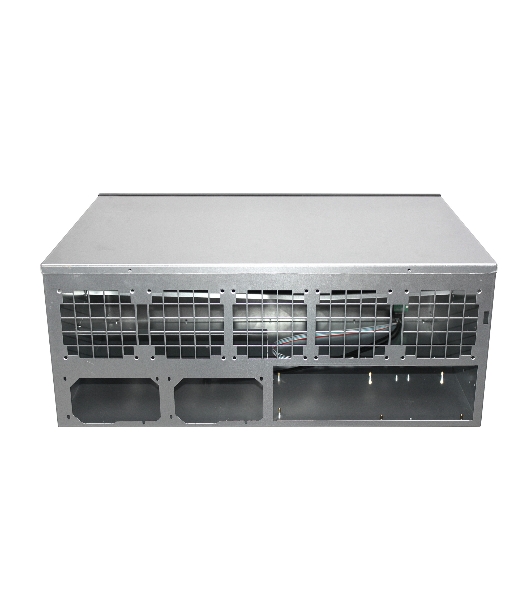 Корпус для майнинга ExeGate EX270772RUS Pro 13-430 (без БП, 2хUSB, 5хfan 120мм, места под: 13 видеокарт, 2 БП)