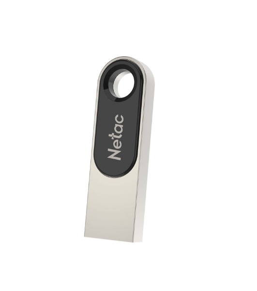 Флешка USB Netac U278 (NT03U278N-064G-20PN), 64Gb, USB 2.0, R/W 50/10, серебристый/черный