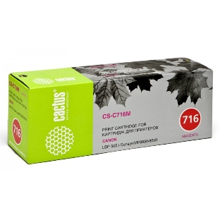 Картридж лазерный Cactus CS-C716M пурпурный (1500 стр.) для Canon i-Sensys MF8030/MF8030cn/MF8050/LBP 5050