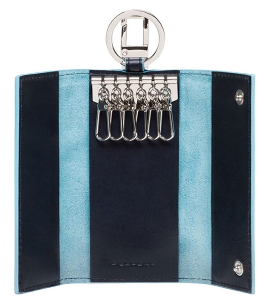 Ключница Piquadro Blue Square PC1397B2/BLU2 синий натур.кожа