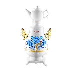 Самовар Centek СТ-0092 A (белый+рисунок+золото), 4.0л, 2300Вт, поддерж.t + LED индикатор, керам зав., фото 1