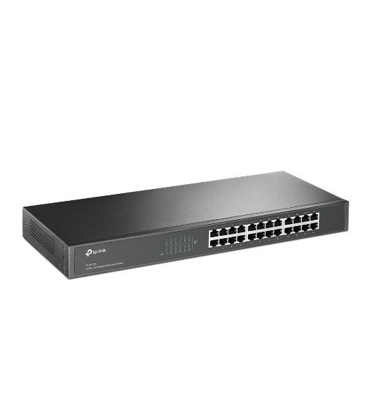 Коммутатор сетевой TP-Link SMB TL-SF1024 Коммутатор 24-port 10/100M Switch, 1U 19-inch rack-mountable steel case