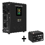 Комплект Источник бесперебойного питания EX295996RUS + батарея 26Aч EX282970RUS 1шт (инвертор, синус, для котла, настенный) ExeGate FineSine SX-800.LCD.AVR.2SH <800VA/500W, чистая синусоида, цветной LCD-дисплей, AVR, 2*Schuko, линейно-интерактивный, крепление настенное/универсальное, черный> + батарея ExeGate DT 1226 (12В, 26Ач) 1шт, фото9