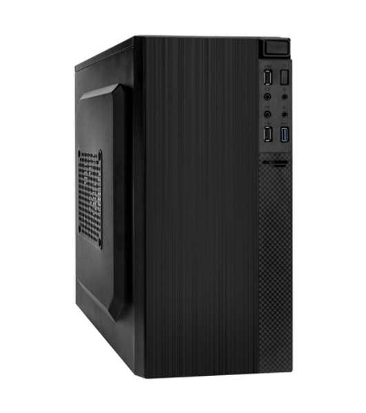 Компьютерный корпус Minitower ExeGate BAA-403U2-AAA350 (mATX, БП AAA350 с вент. 8см, 1*USB/2*USB 3.0, HD Audio, черный)