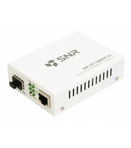 Медиаконвертер SNR 10/100/1000-Base-T/1000Base-FX с SFP-портом