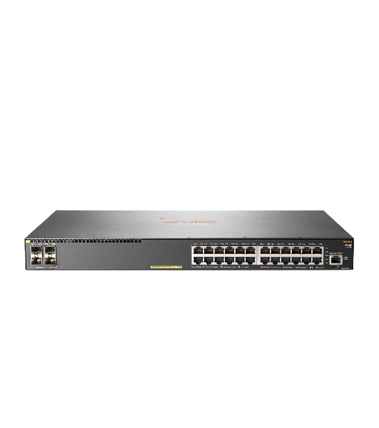 Коммутатор HPE Aruba 2930F 24G PoE+ 4SFP+, 24×1 Гбит/с PoE+ + 4×10 Гбит/с SFP+, управляемый