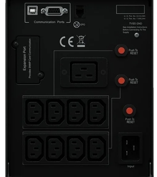 Источник бесперебойного питания CyberPower PR2200ELCDSL/2200 ВА/1980 Вт/USB/RJ-11/RJ-45/1 х IEC 320 C19 (компьютерная), 8 х IEC 320 C13 (компьютерная)
