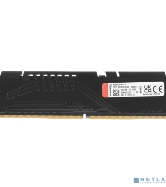Оперативная память Kingston Fury Beast, DDR5, 16GB (1x16GB), 5600MHz, CL40, DIMM, с радиаторами, черный