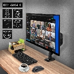 Настольное крепление ExeGate EDM1-3210-21G (кронштейн для одного монитора 15'-32', газовая пружина, VESA 75x75, 100x100, нагрузка 2-10 кг, наклон -45°/+90°, поворот -90°/+90°, вращение 360°, 2 способа крепления: сквозное и струбцина, черный), фото10