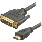 Кабель аудио-видео Lazco WH-141 HDMI (m)/DVI-D(m) 15м. позолоченные контакты черный (WH-141(15M)), фото4
