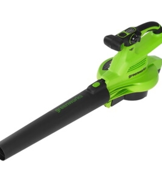 Воздуходув-Садовый Пылесос аккумуляторный GreenWorks GD40BVII, 40V, бесщеточный, без АКБ и ЗУаккумуляторный (2406907)