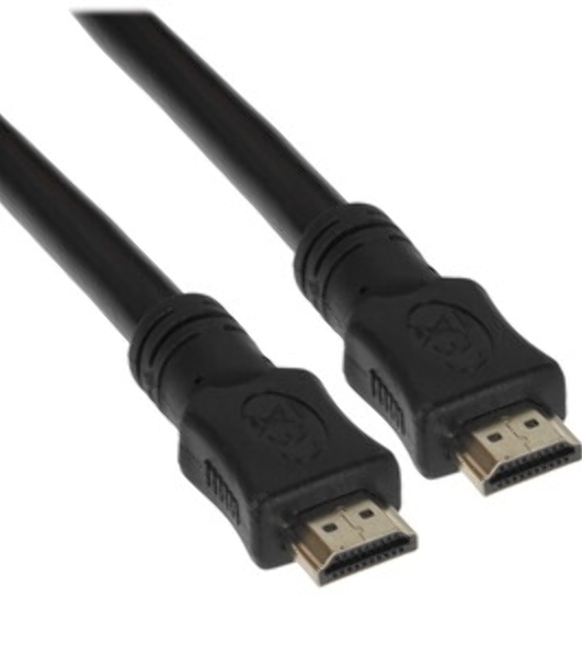 Кабель HDMI Cablexpert CC-HDMI4L-15M, 15м, v2.0, 19M/19M, серия Light, черный, позол.разъемы, экран, пакет