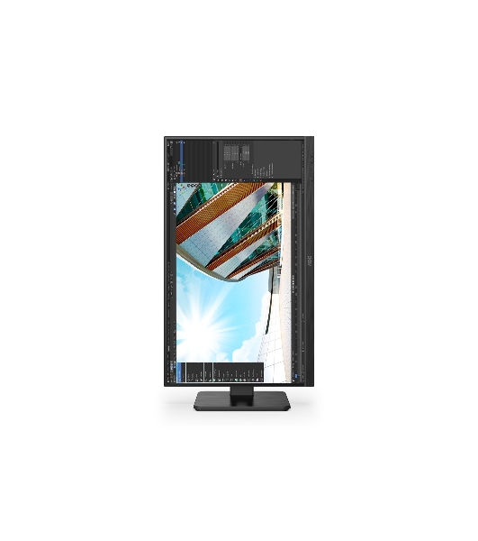 Монитор 23.8' AOC 24P2Q IPS 1920x1080, 75 Гц, 4 мс, 16:9, 250 кд/м2, 1xHDMI, 1xDP, 1x3.5 мм, черный