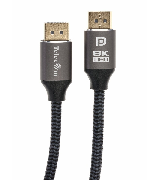 Кабель соединительный DP-DP 1.4V 8K@60Hz 2м, Telecom Pro TCG750-2M