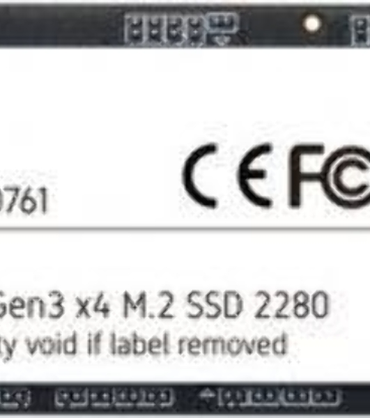 Накопитель SSD Patriot P300, 2Tb, PCIe 3.0 x4, M.2 2280, NVMe, R/W 2100/1650