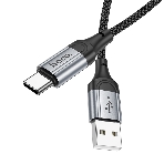 Кабель USB2.0 Hoco AM/Type-C, 3А, X102, 1м, черный, коробка, фото3