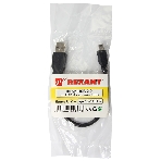 Кабель USB Rexant (шт. mini USB - шт. USB A) 0.2 метра, черный, фото2