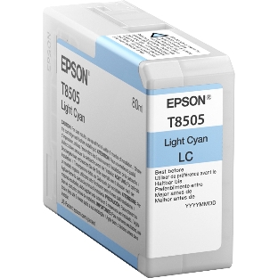 Картридж струйный Epson T8505 светло-голубой (80 мл.) для SureColor SC-P800