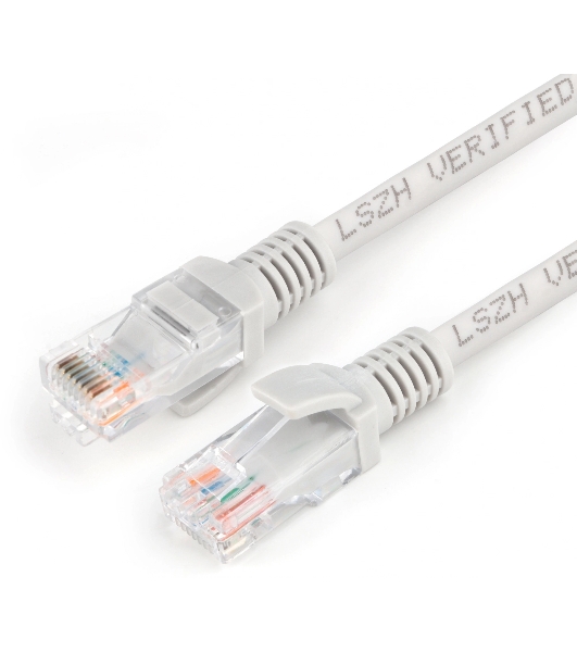 Патч-корд Premier PP31-1M-LSZH 1Гбит/с UTP 4 пары cat.5E CCA molded 1м серый RJ-45 (m)-RJ-45 (m)