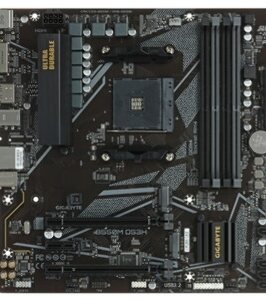 Материнская плата Gigabyte B550M K, AM4, AMD B550, 4xDDR4, 4xSATA, 2xM.2, 1xPCIe 4.0 x16, 1xPCIe x1, 1xHDMI, 1xDP, 1x 1Gb LAN, 4xUSB-A 3.2 Gen 1, 4xUSB-A 2.0, 3x3.5 мм, 7.1, mATX