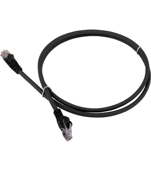 Патч-корд LANMASTER LSZH UTP cat.6, 2.0 м, черный