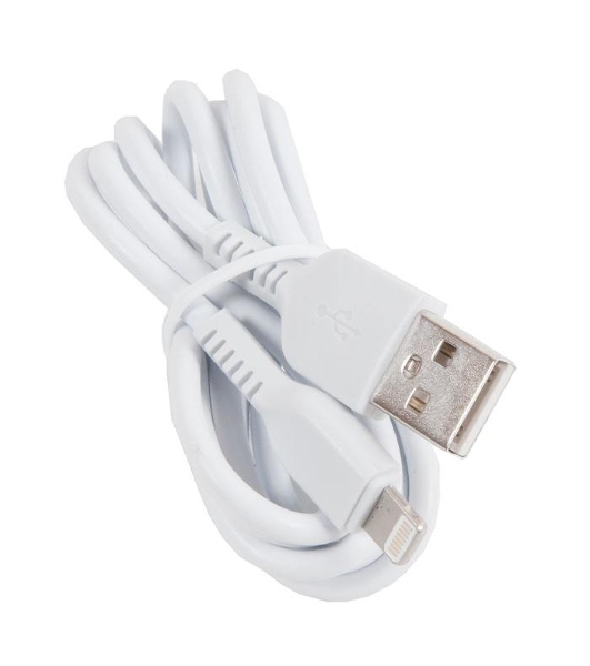 Автомобильное зарядное устройство HOCO z23 grand style dual-port car charger set with lightning cable, белый