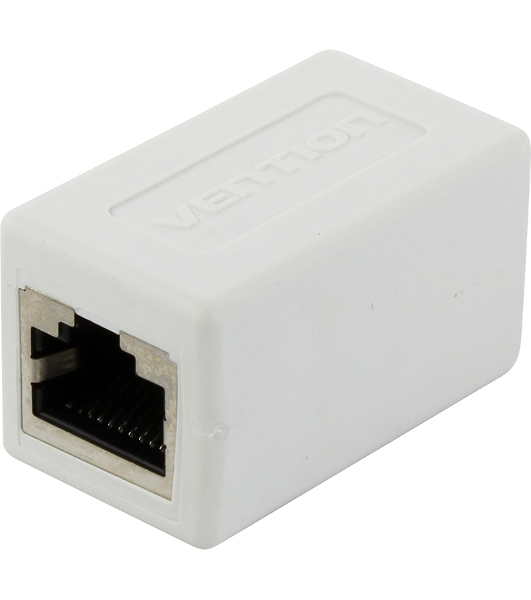Адаптер-соединитель Vention RJ45 F/RJ45 F 8p8c кат. 6 белый