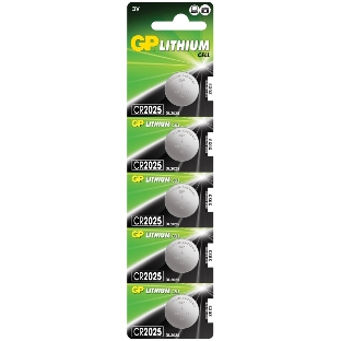 Элементы питания GP Lithium CR2025 (5шт)
