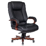 Кресло Бюрократ T-9925WALNUT/BLACK черный, кожа, фото22