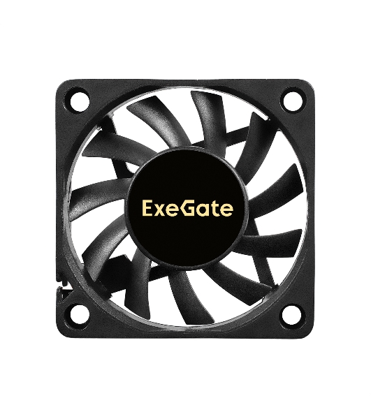 Вентилятор для корпуса ExeGate ExtraSilent ES06010B3P черный, 60 мм, 2000 об/мин, 16 дБ, 3 pin