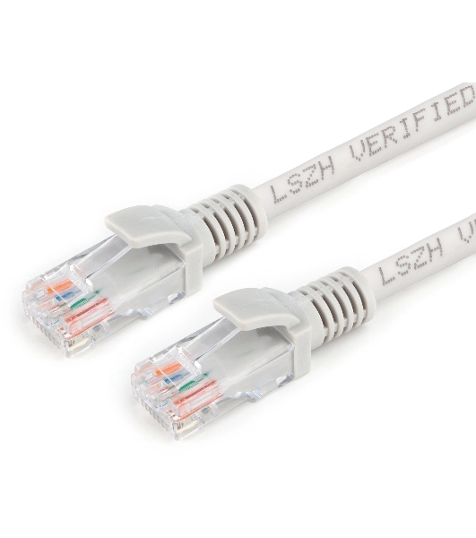 Патч-корд Premier PP31-1M-LSZH 1Гбит/с UTP 4 пары cat.5E CCA molded 1м серый RJ-45 (m)-RJ-45 (m)