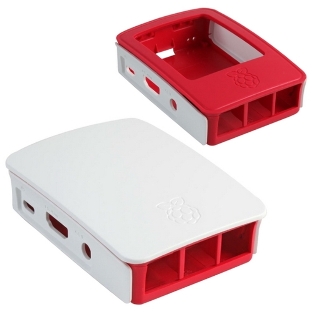 Корпус RA129 red-белый для микрокомпьютера Raspberry Pi 3. ACD Red+White ABS Plastic case for Raspberry Pi 3
