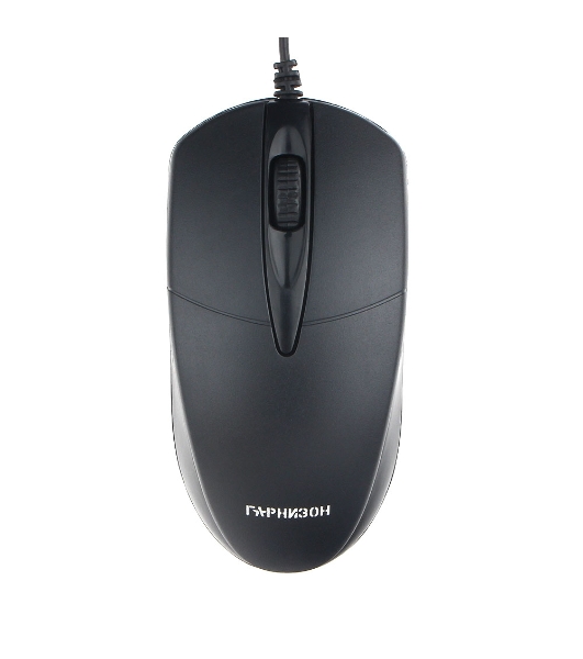 Мышь проводная Гарнизон GM-220XL черный, 1000 dpi, USB, кнопки - 3