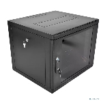 Шкаф коммутационный ЦМО (ШРН-9.350-9005) настенный 9U 600x350 мм пер. дв. стекл 200 кг черный 300 мм 180 град., фото8