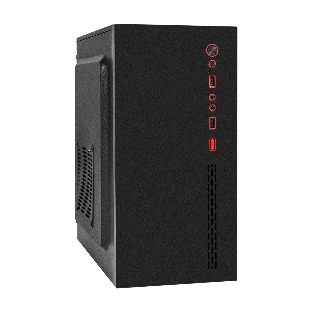 Компьютерный корпус Minitower ExeGate BAA-403-AAA450 (mATX, БП AAA450 с вент. 8см, 2*USB, HD Audio, черный)