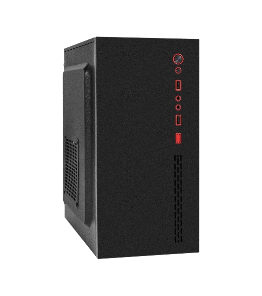 Компьютерный корпус Minitower ExeGate BAA-403-AAA450 (mATX, БП AAA450 с вент. 8см, 2*USB, HD Audio, черный)